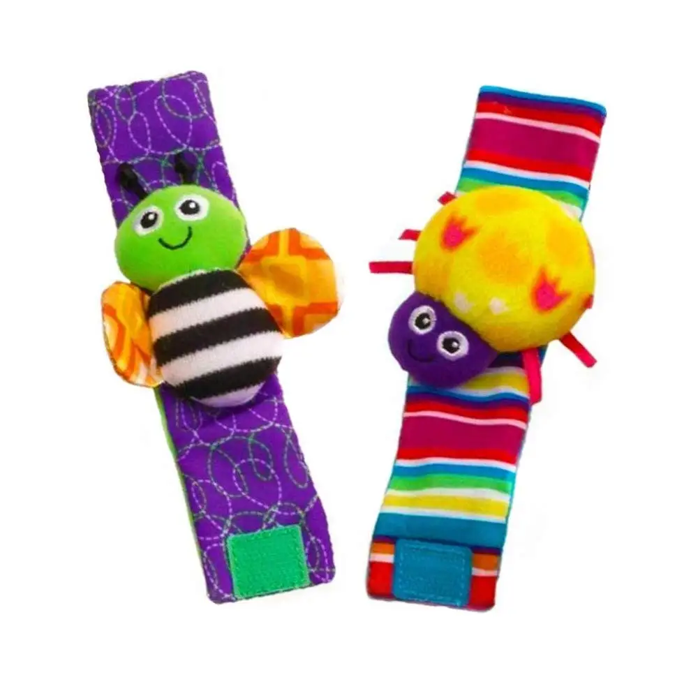 Cute Animal Baby Infant Rattle Soft Socks Toys Girl Boy Wrist Foot Finder Learning Toy
