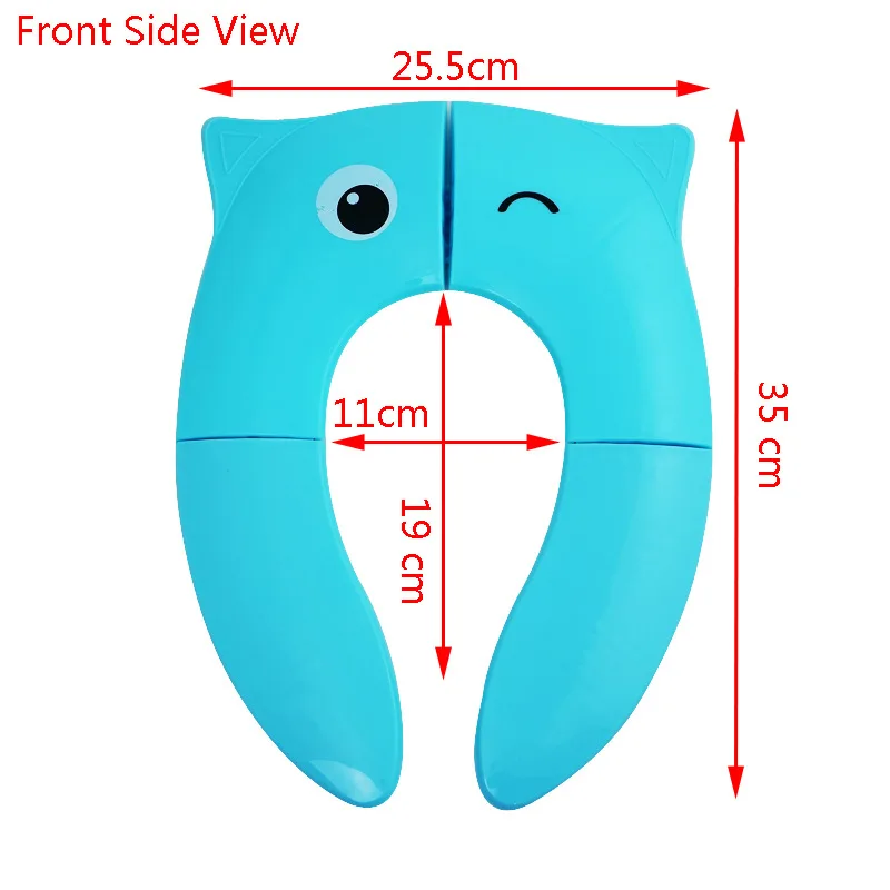Baby Folding Travel Potty Seat for Toddlers Fits Round & Oval Toilets Non-Slip Reusable Portable Toilet Seat Cover