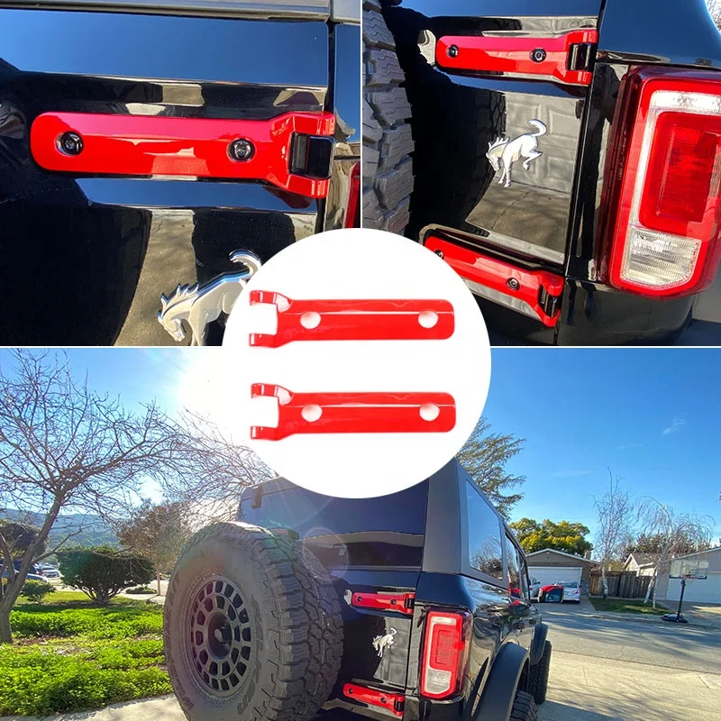 NEW Car Accessories ABS Tailgate Hinge Trim Fit for Bronco 2021 2/4door