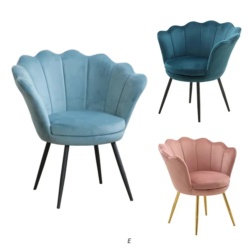 Wholesale Modern Luxury Fabric Single Sofa Chairs Blue Velvet Accent Chair for Living Room Furniture