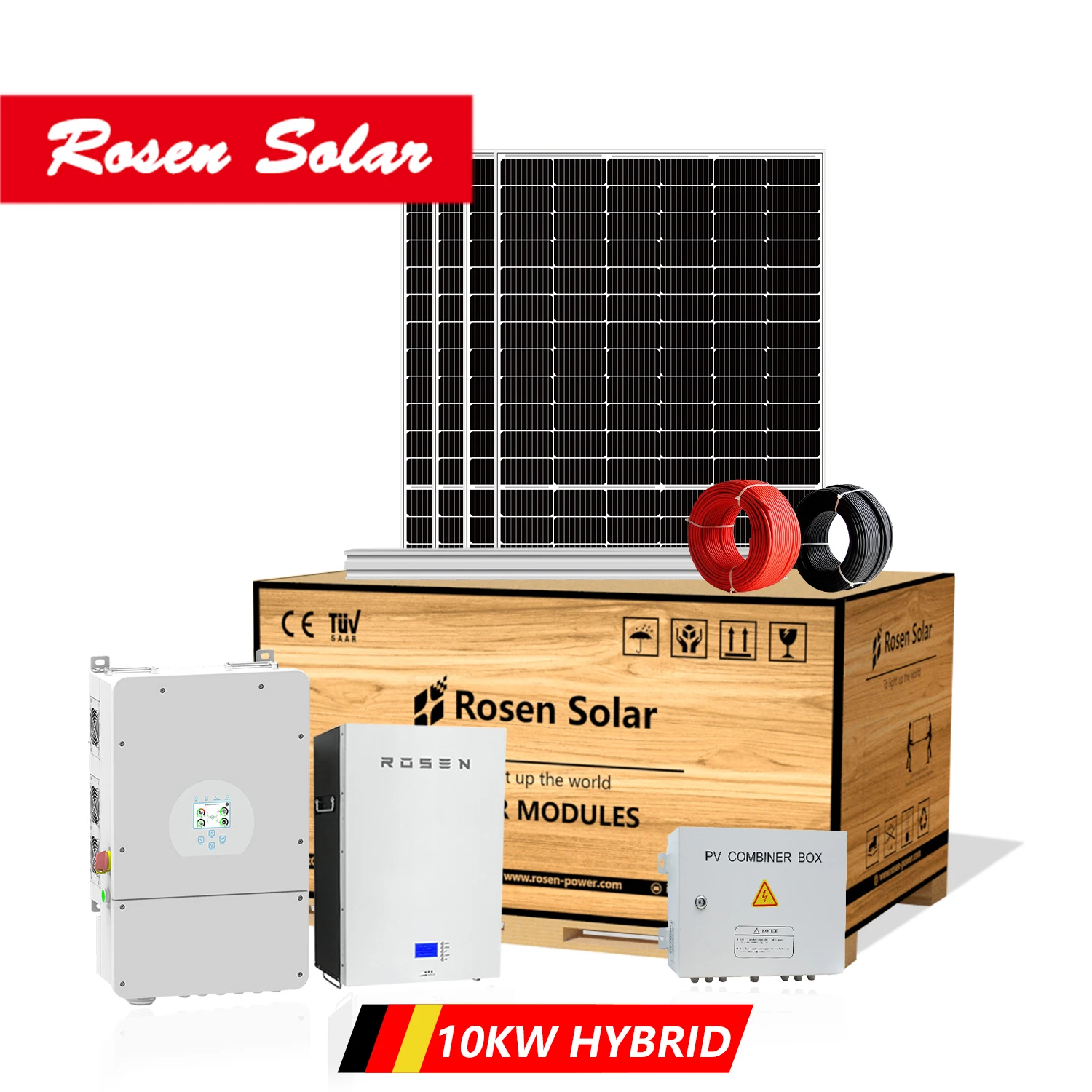Solar Module System 10kw with lithium battery solar kit full complete design roof top solar system