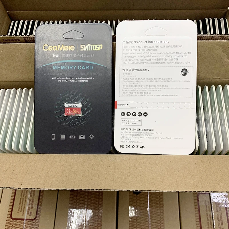 Ceamere Mitosp Guaranteed White Red Memorias TF Card 32GB TF Kart Class 10 4GB 8GB 16G 64GB 128GB 256GB Mini TF Memory Card 32GB