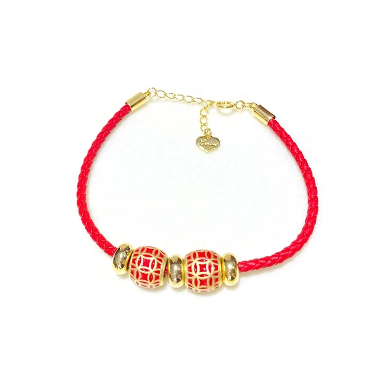 
Custom Fashion Metal Cowhide Leather Women Simple Bracelet 