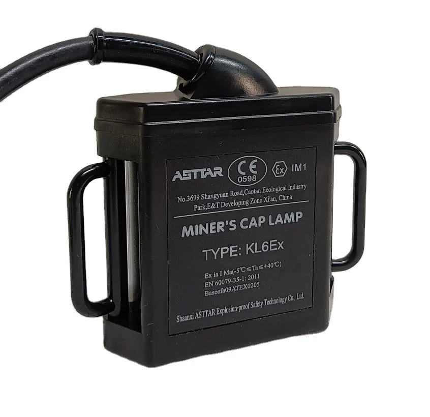 ATEX certified Led underground miner headlamp 7000lux 630g