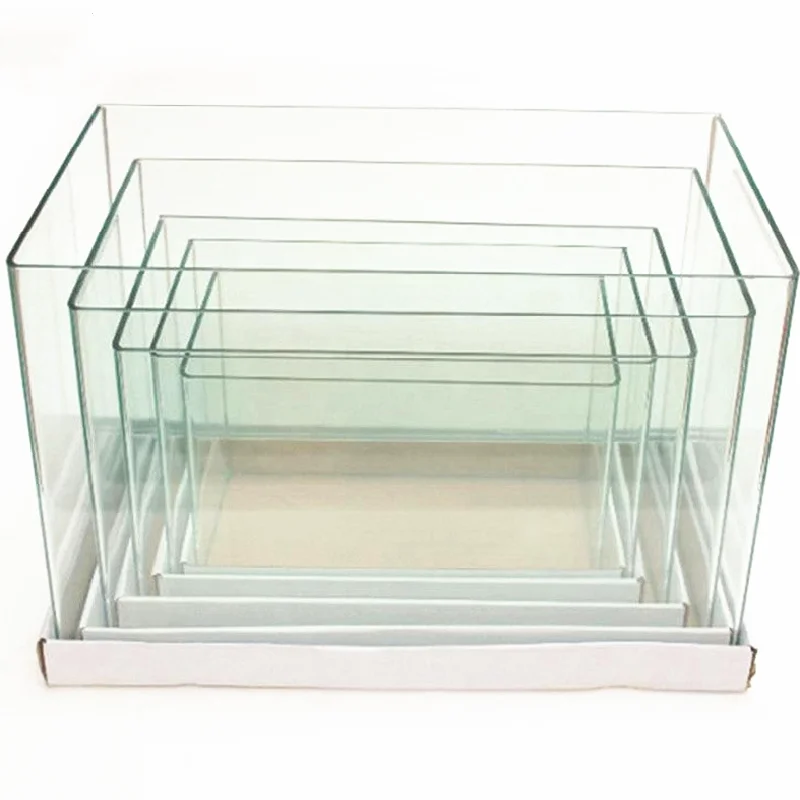 Custom float and ultra white glass curved & square large fish tank aquarium 5 in 1