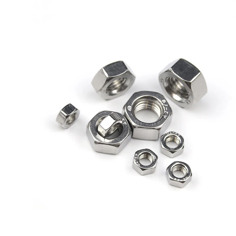 Factory Direct Supply Din993 Hexagon Steel Stainless Nuts 304 316 Hex Ss