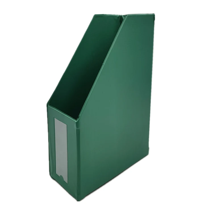 Wholesale desk used good quality office stationery pvc cardboard magazine holder