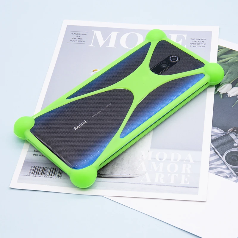 In Stock Universal Silicone Cell Phone Holder Case Cover With Folding Stand