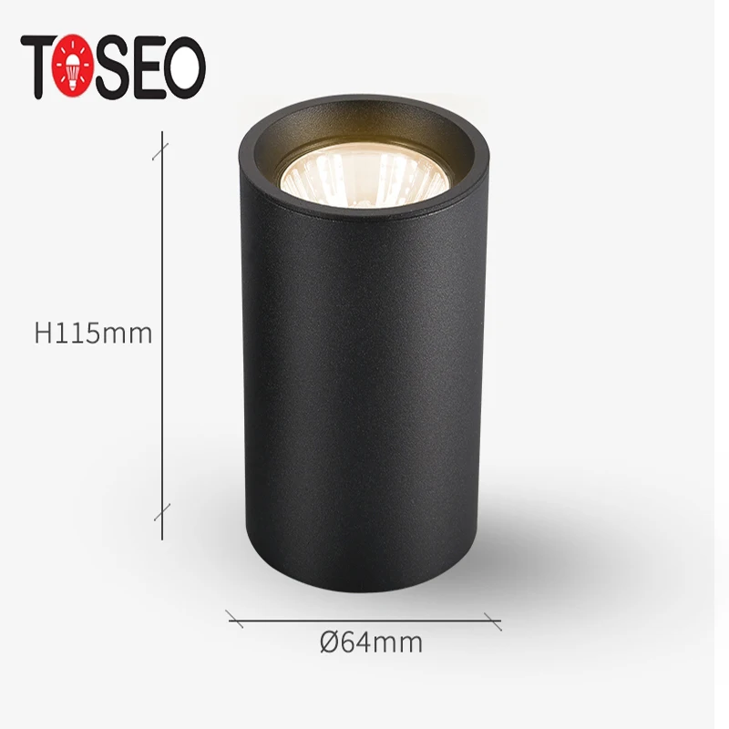 Indoor Lighting Fixture Pure Aluminium Led Ceiling Light Gu10 Surface Mounted Spot Light Living Room Aluminum 90 Modern 100 900