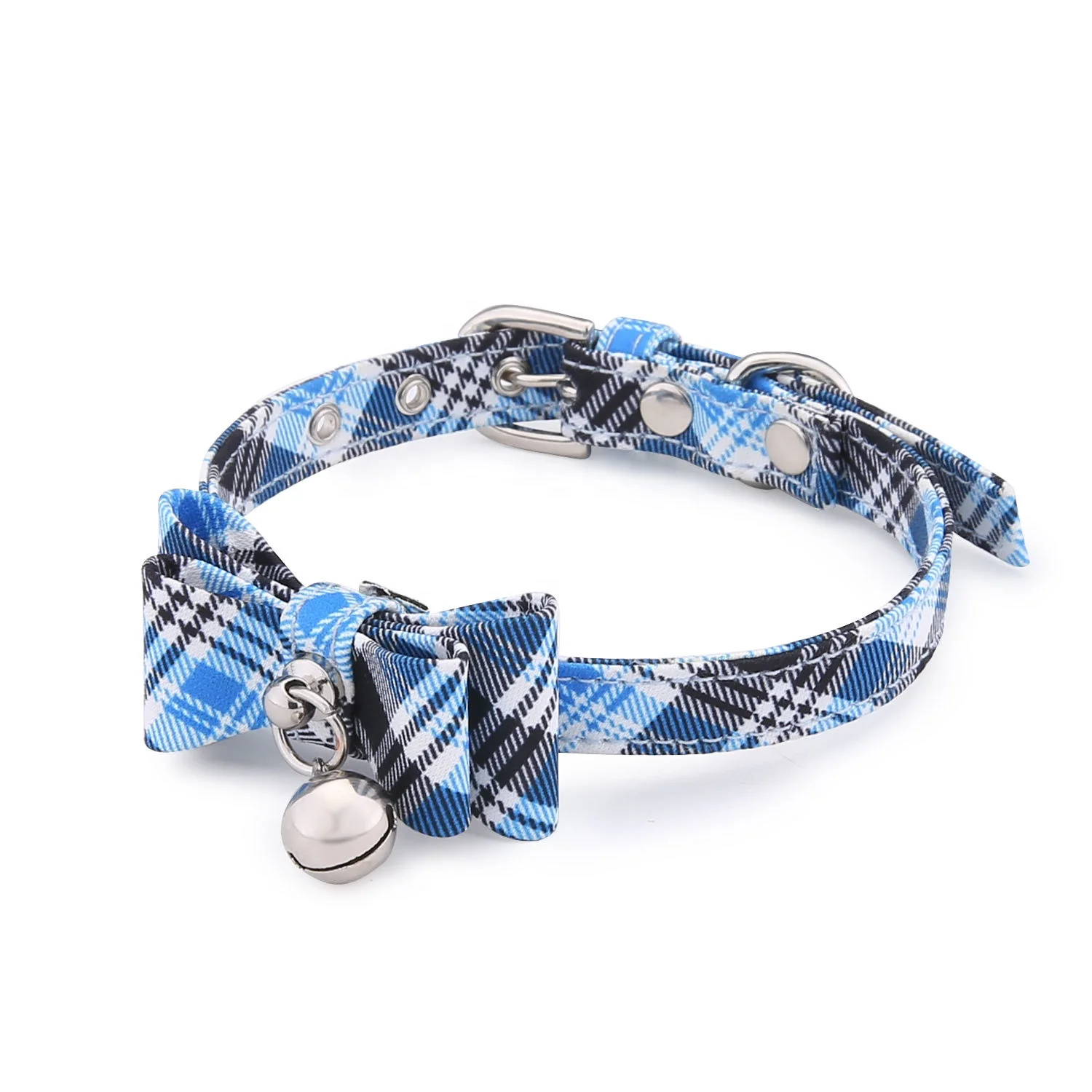 Comfortable Bow Tie Cat Collar Kitten Puppy Decorative Necklace With Bells Freely Adjustable Pet Belt Neck Strap Accessories