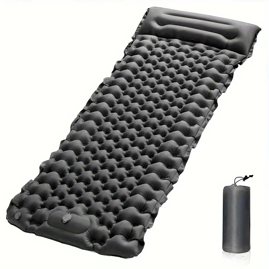 Air Matress Ultra Light Durable Camping Self Inflating Sleeping Mat with Built-in Foot Pump Lightweight Sleeping Pad