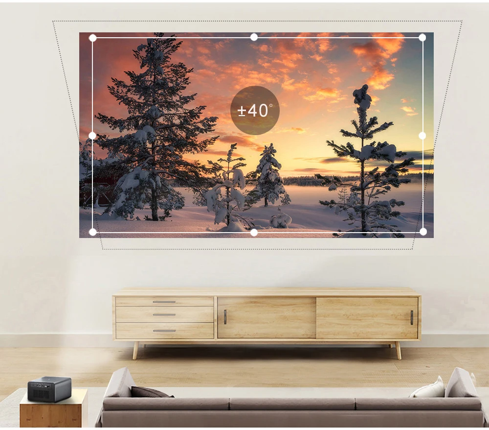 Jenovox M3000 Pro DLP Projector 1080P 1250 ANSI Lumens High Brightness 2.4G 5G Wifi Smart 3D Projector 4K For Cinema