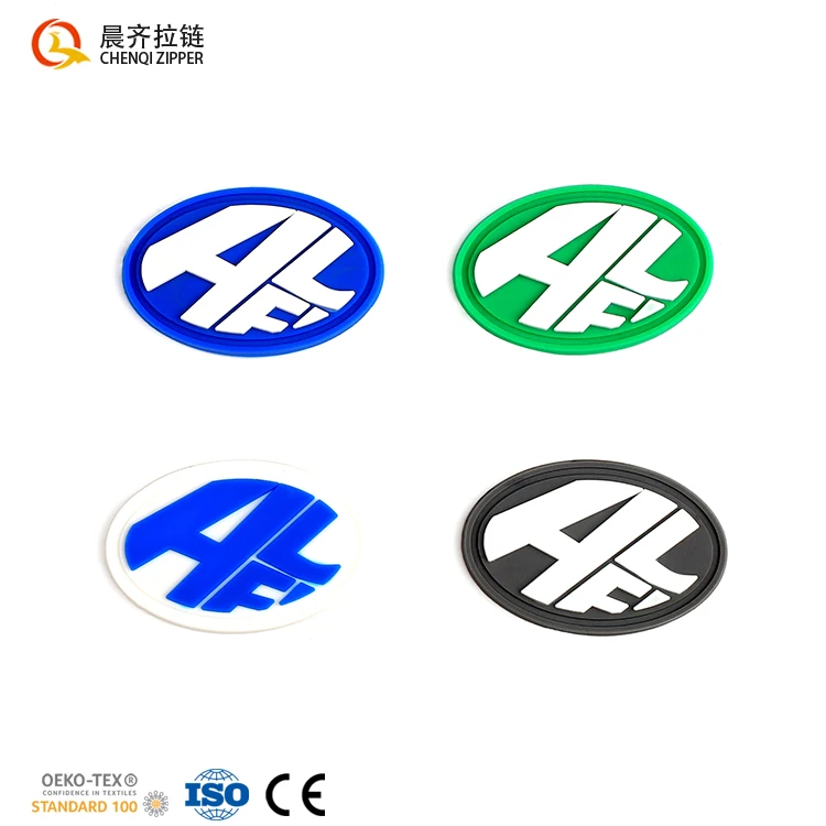 custom 3D raised effect logo 3d rubber silicone heat transfer label Transfer 3d Clothing Silicone Label