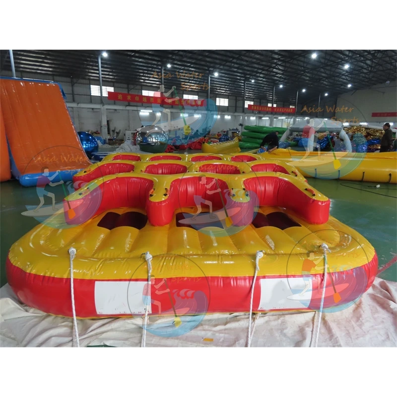 Commercial 11 Person Water Sport  Inflatable Draft Slider Towable l Inflatable Sofa Towables For Boat