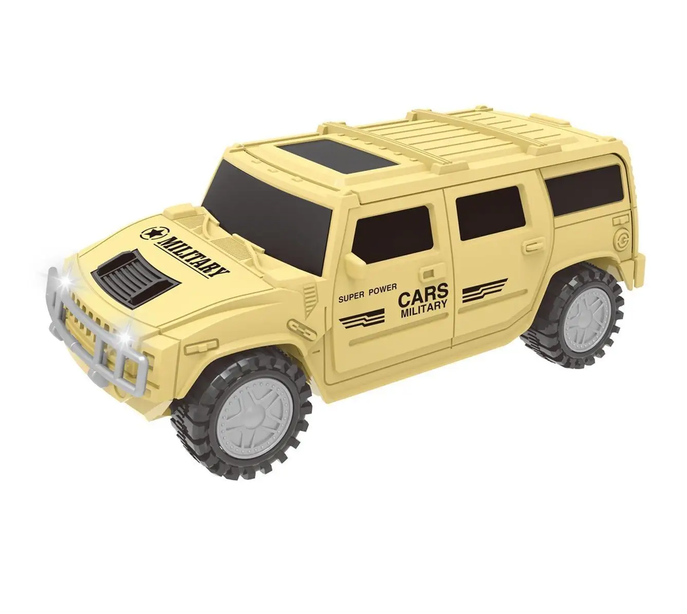 Electric Off-road Vehicle Toy Automatic Transforming Between Military Base and Military Tank with Sound and Light