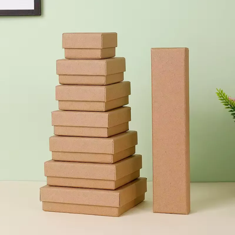 Eco Friendly Cheap Jewelry Gift Carton Box Packaging Custom Necklace Earring Ring Kraft Paper Boxes Packaging With Foam Insert