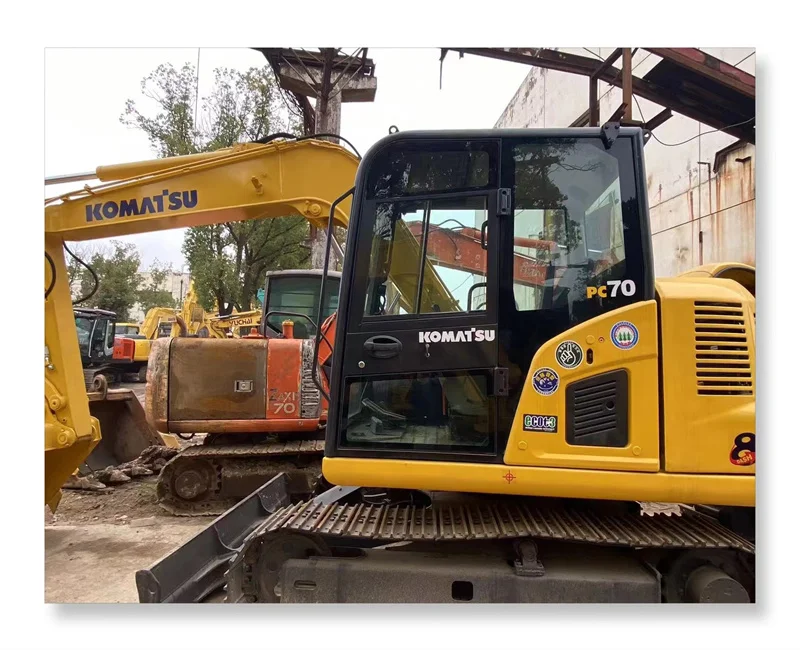 Экскаватор б/у pc70mini высококачественный экскаватор Komatsu с оригинальными запасными частями гусеничный komatsu70 для продажи
