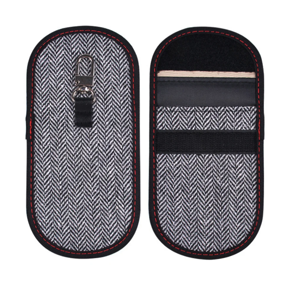 
Wool signal shielding bag Faraday Key Fob bag 