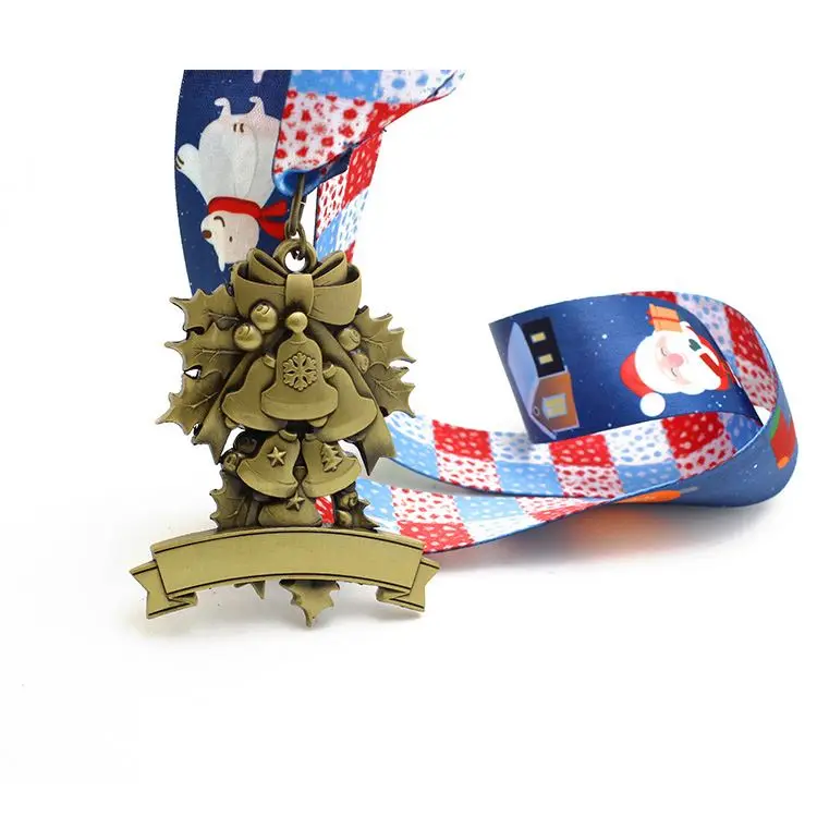 Customized Souvenir Catholic Medallions Custom Medals With Ribbon