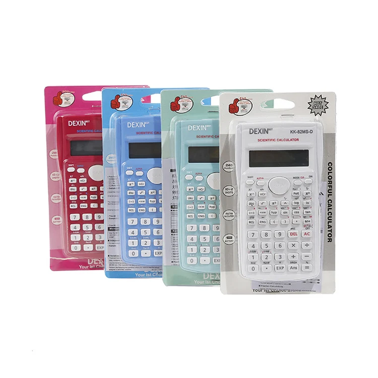 JH Wholesale Blister Card Packaging 12 Digits AAA Batteries Scientific Calculator For Student
