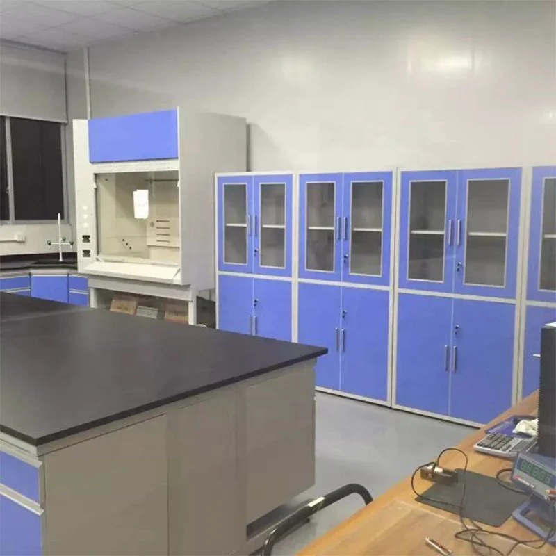 Lab Equipment Wall Working Bench Underbench Cabinet With Phenolic Resin Top
