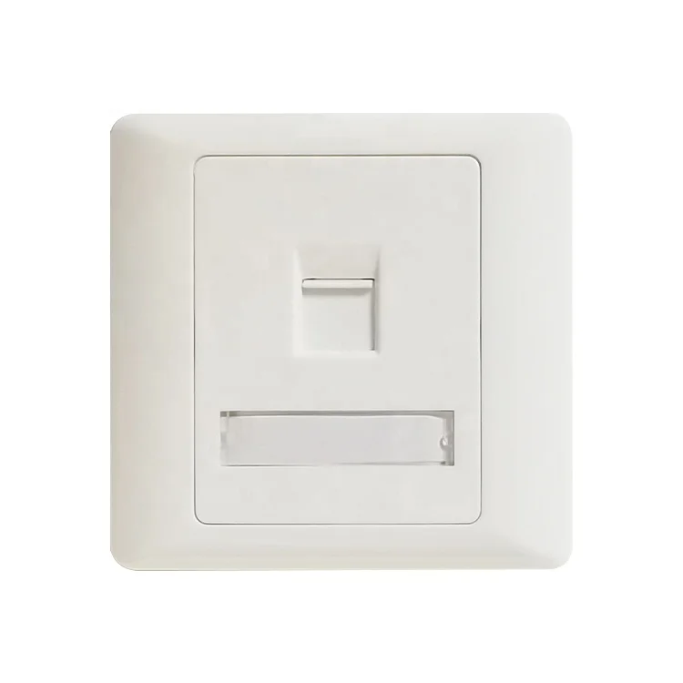 High Quality Faceplate RJ45 Cat 6 1 Port 2 Port 4 Port Wall Plate Cat6 Faceplate