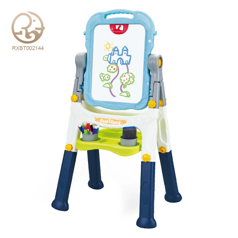 Multifunctional Double-Sided Magnetic Drawing Board Sensory Jigsaw Toy for Children Educational Plastic Station for Writing Play