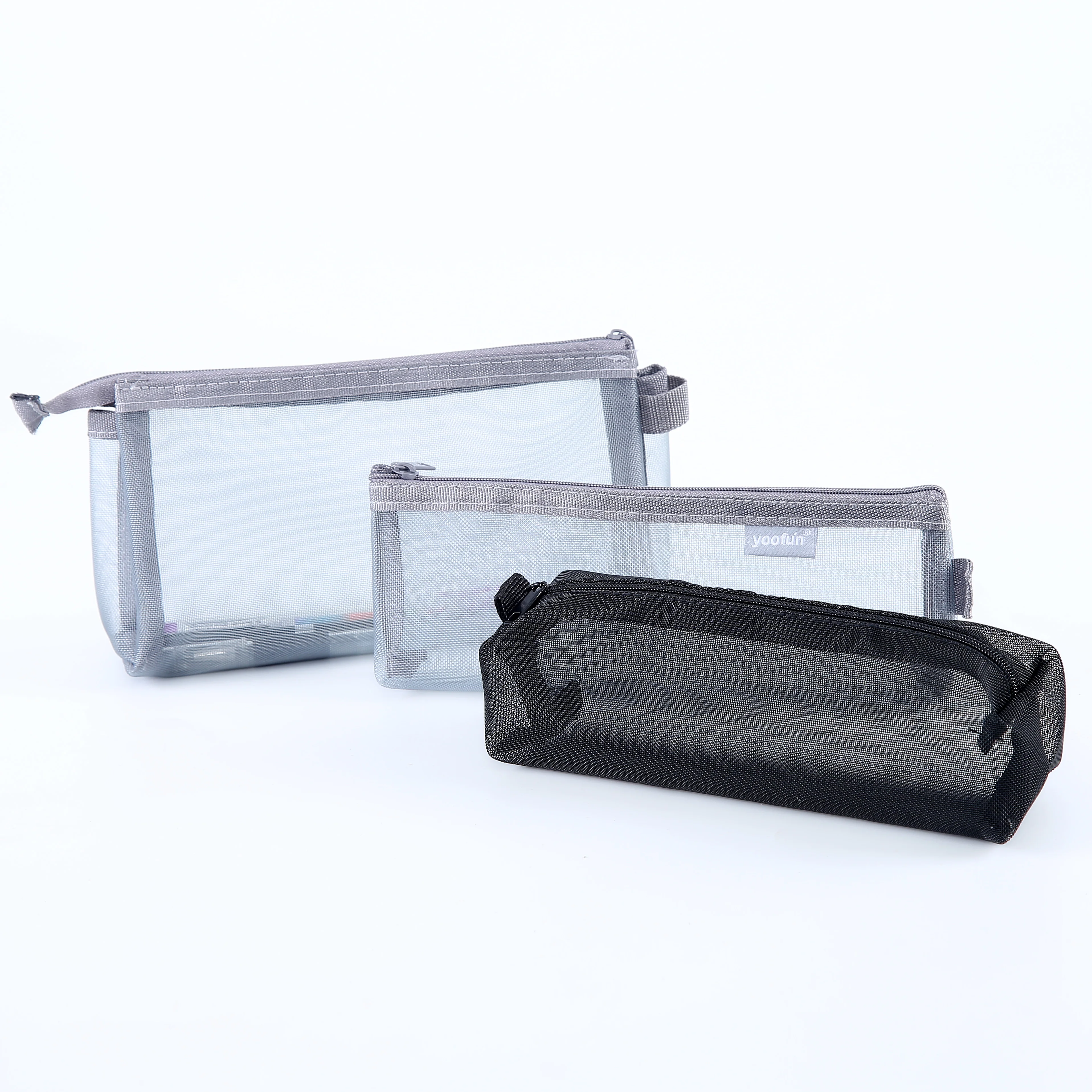 Оптовая продажа, высокое качество, маленькая мягкая складная простая Сетчатая Сумка для ручек