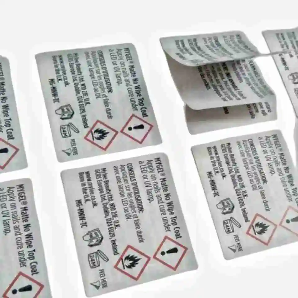 Customized Glossy Waterproof  Printing Consumer Electronics Label Sticker Smart Electronics Label