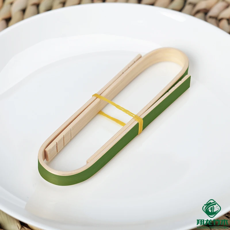 U shape mini disposable bamboo tongs for food