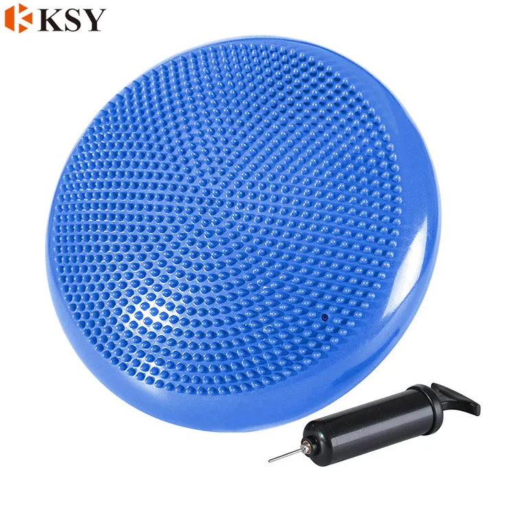 Home Yoga exercise Inflatable Massage mat Balance Disc Air Seat Cushion