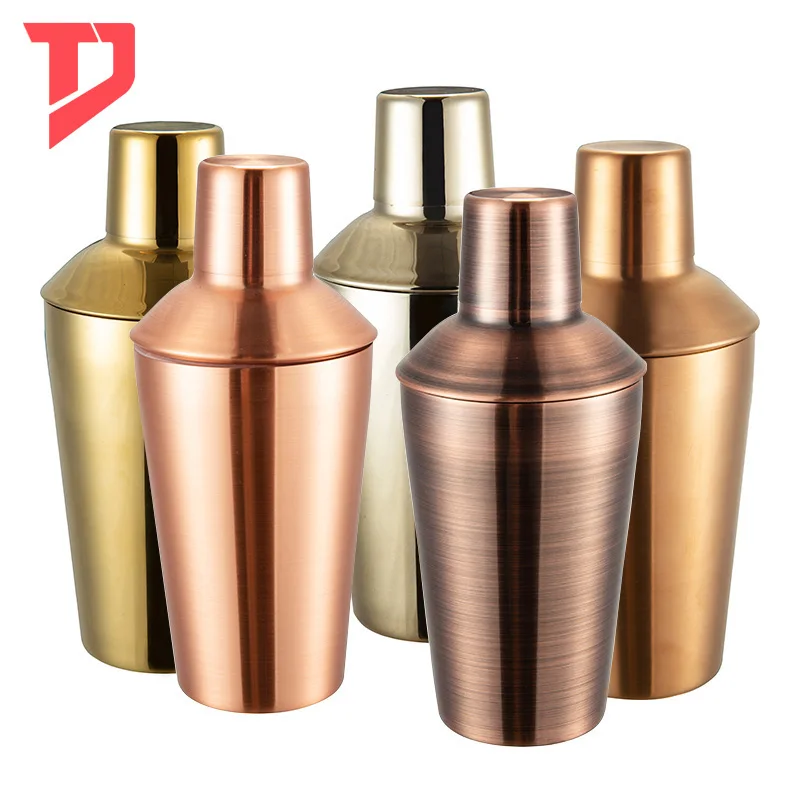 Factory Direct Bar tools 500ml Copper Stainless Steel  Shaker  bottle for party bartender kit