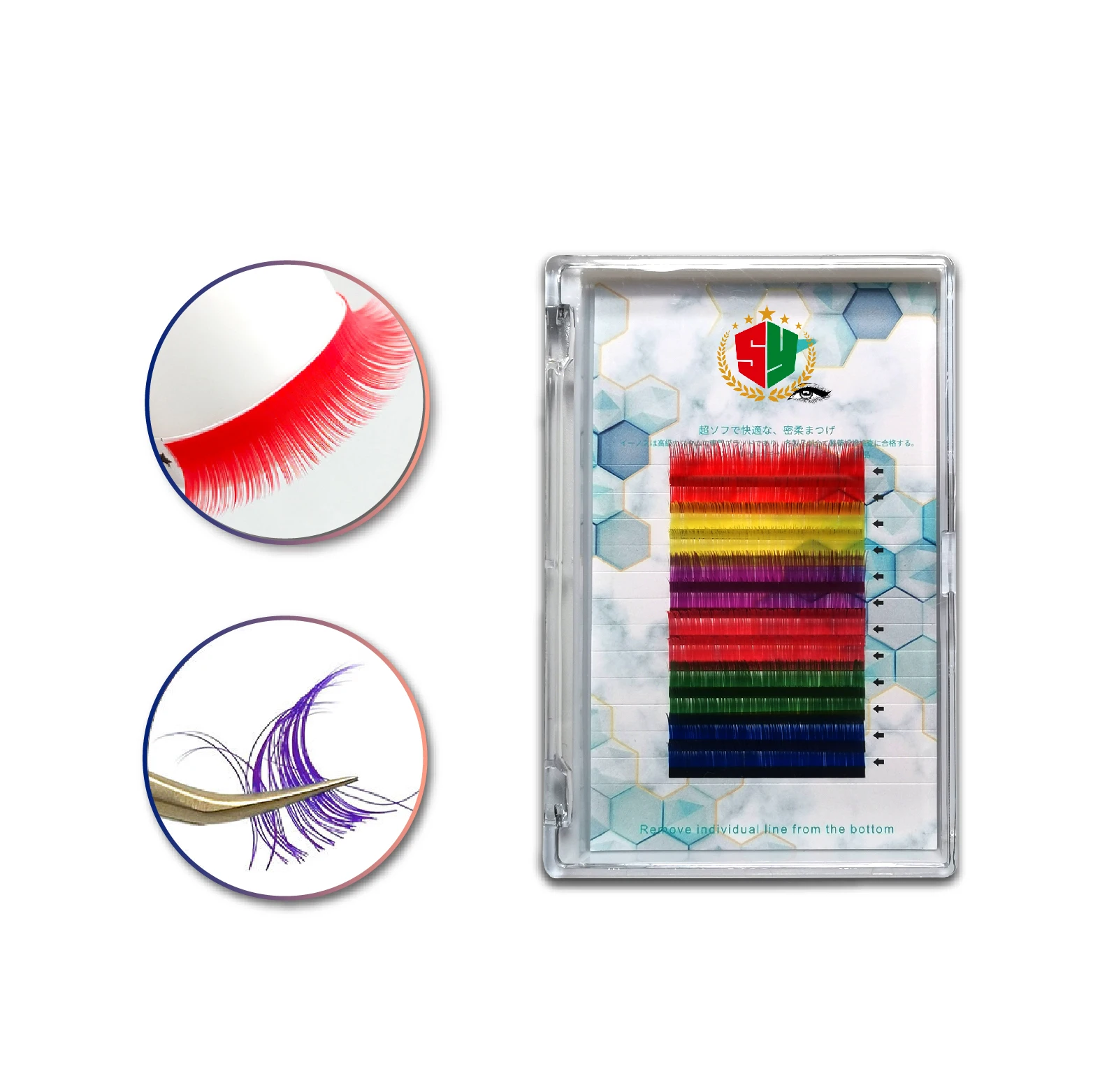 Vendor Korea fiber Lash Extensions Volume Easy Fan Eyelash Extension Lash Trays Volume Eyelash Easy Fan Extension