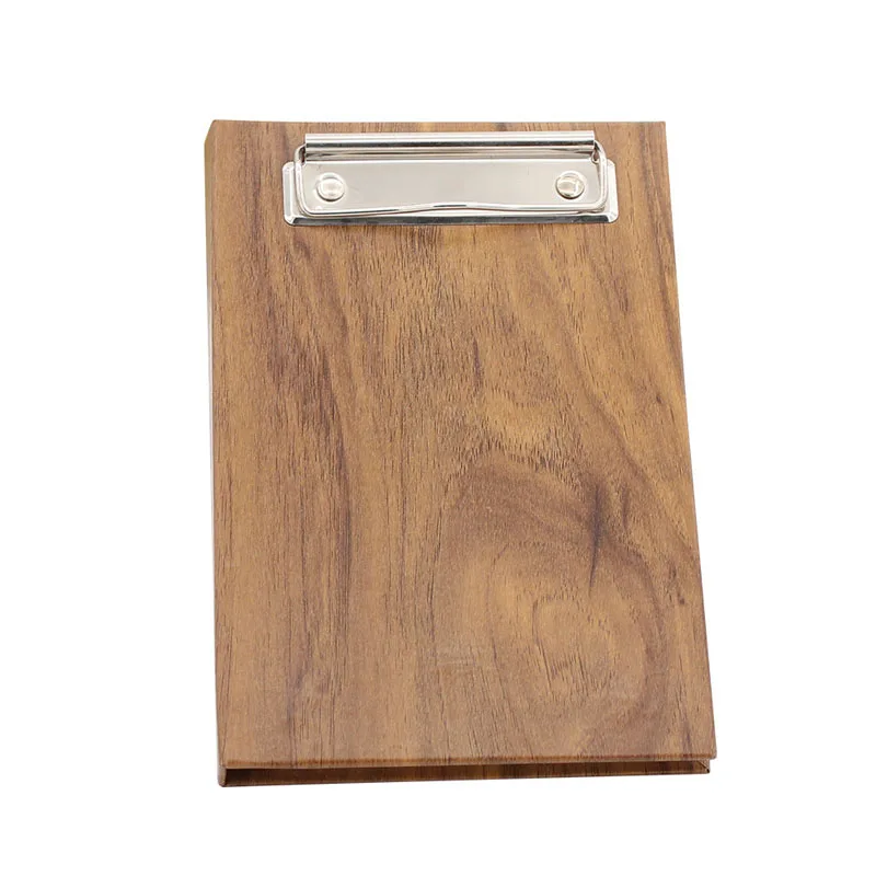 Novelty Creative Wood Grain Cover Notepad Multifunctional Clip Sticky Memo Pad Customize Promo Gifts Notebooks with Pen Pencil