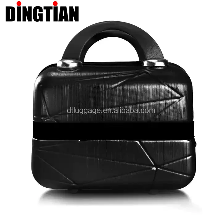 Luggage Mini Cosmetic Case Women Beauty Makeup Hard Shell Storage Bag Organizer Travel Case Carrying Suitcase
