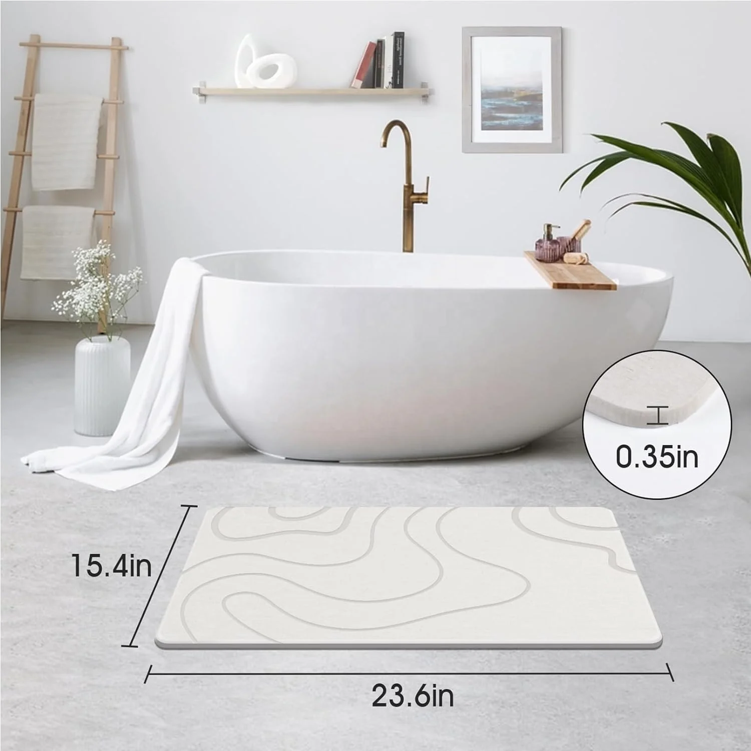 Customized Design Carving soaks up water Anti-skid Diatom Mud Stone Mats diatomite stone bath mat for Kitchen Counter