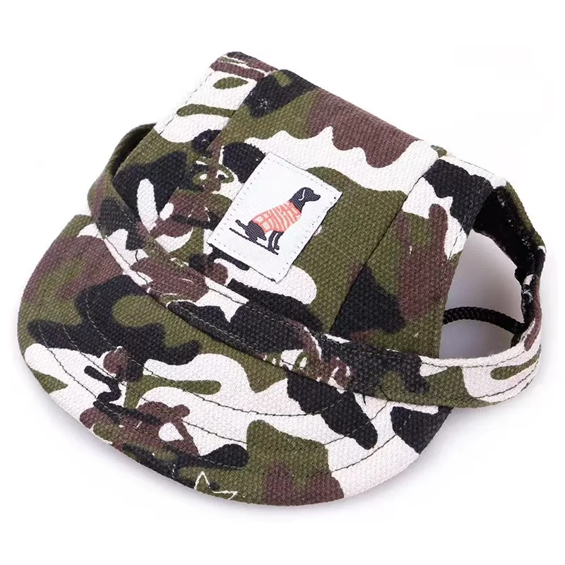 Summer Adjustable Dog Hats With Ear Holes Dogs Baseball Cap Outdoor