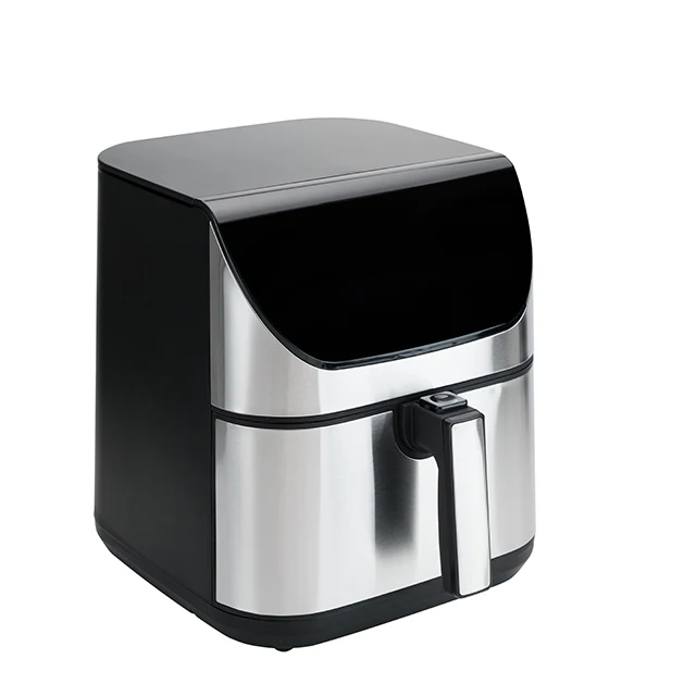 XL Air Fryer Stainless Steel Fashionable Cookware Household Kitchen Appliances Oil-Less Smart Digital 8 Liter Hot Air Fryers