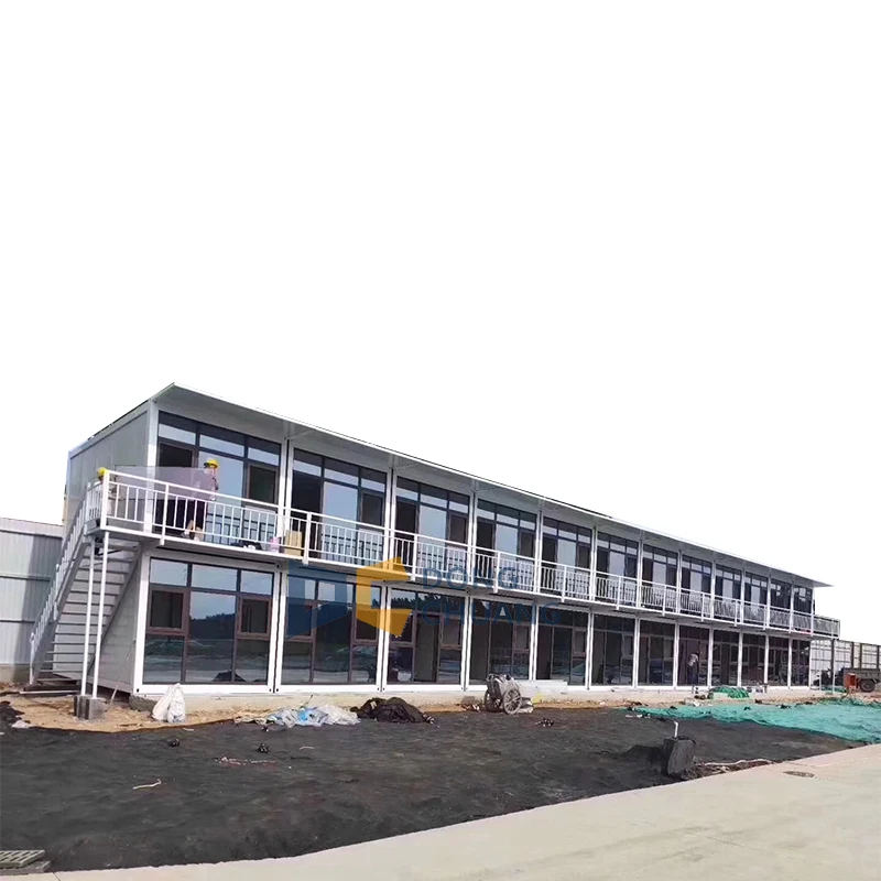 Low Cost Luxury Detachable Flat Pack Prefab Tiny House Prefabricated Home Estate Cottage Hut worker quarters container house