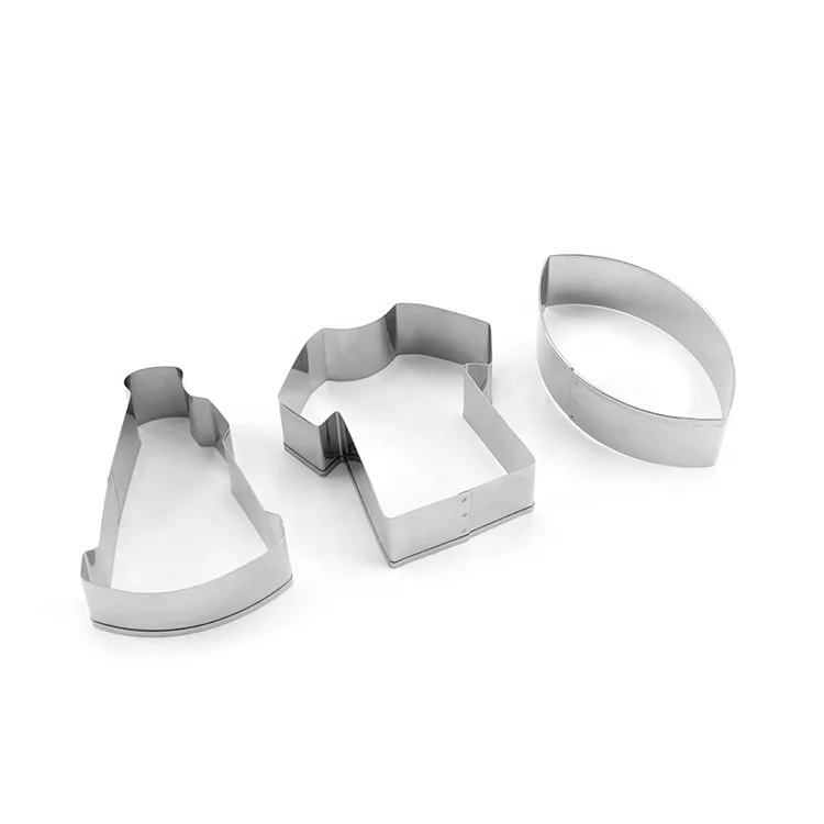 
3PCS promotional bakeware baking tool high quality stainless steel Cookie Cutter Set 