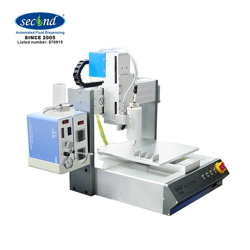 CE certified 3 axis desktop automatic hot melt glue dispensing machine