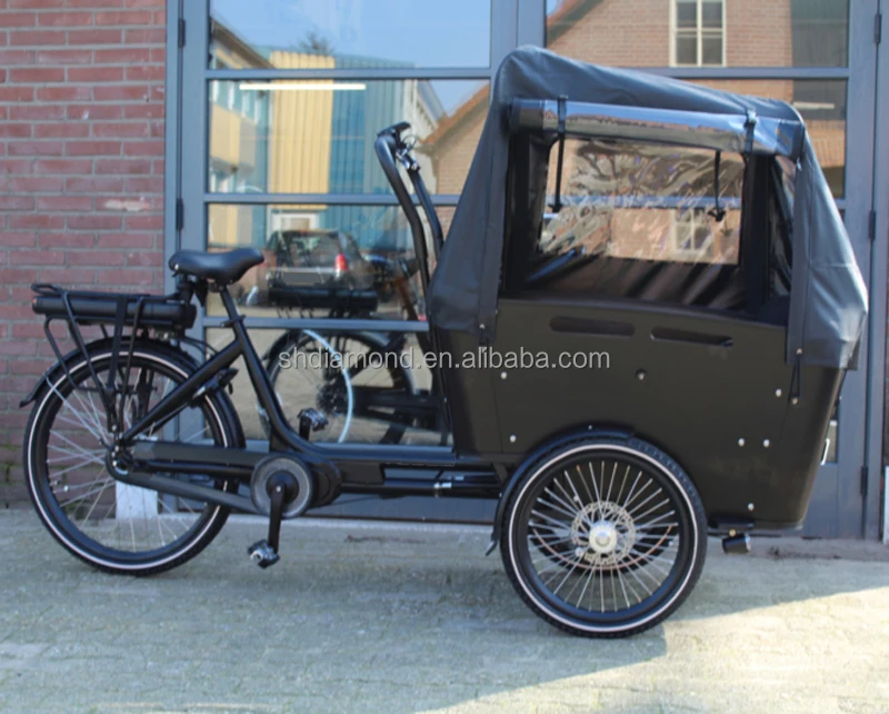 250W EPAC Elektrische Bakfiet/kids transport E Bicycle Tricycle/Cargo Bakfietsen/500W Dog Delivery Trike pedelec kushion seat