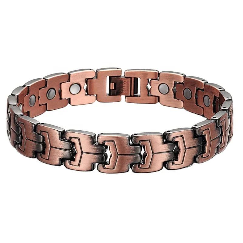 Quantum bracelet scalar energy bracelet health medical pure copper bracelets for men magnetic negative ions germanium