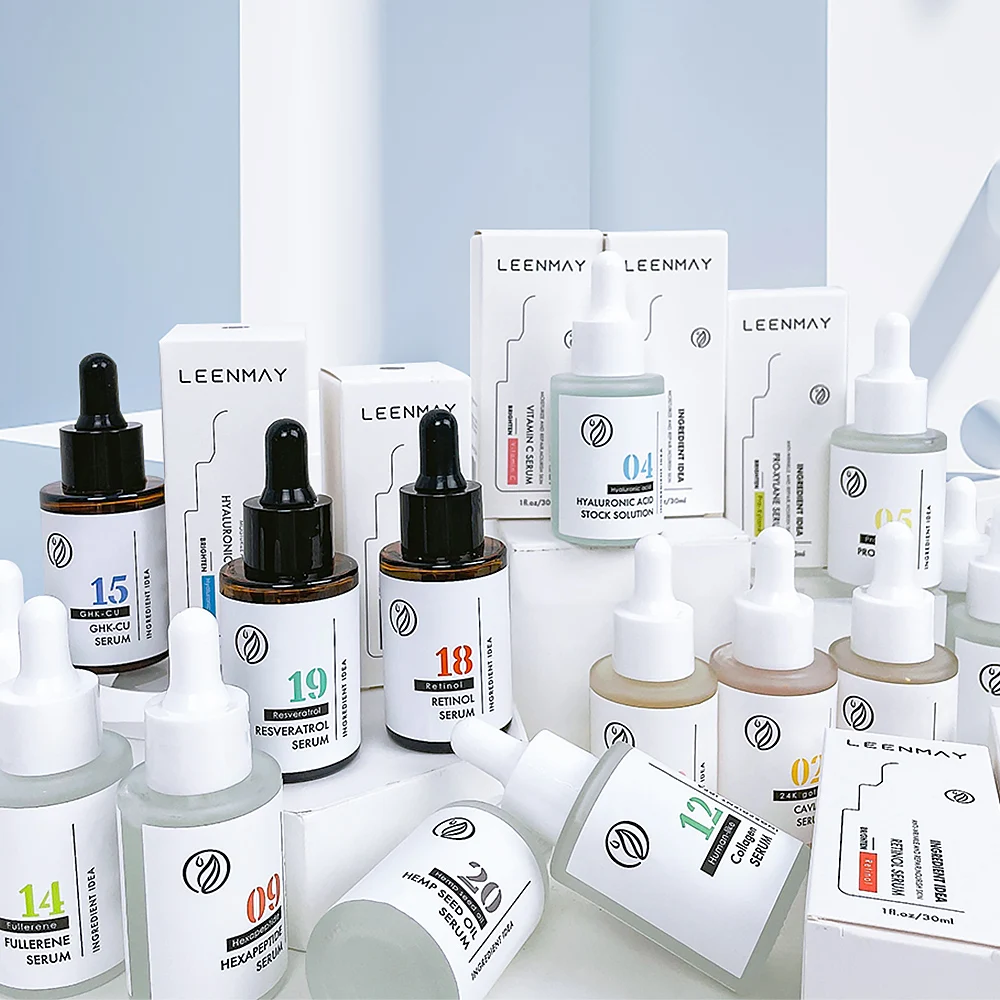 
Facial Serum Vegan 24K Gold Vitamin C Hyaluronic Acid Niacinamide Organic Serum Whitening Anti-aging Private Label 