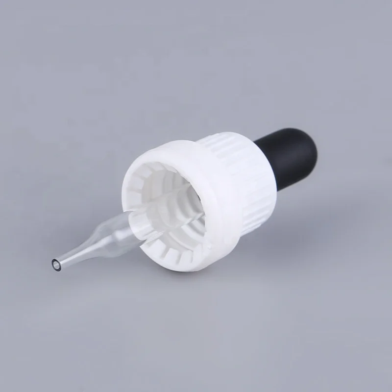 dropper bottle capping machine dropper bottle cap with pipette  With anti-theft ring