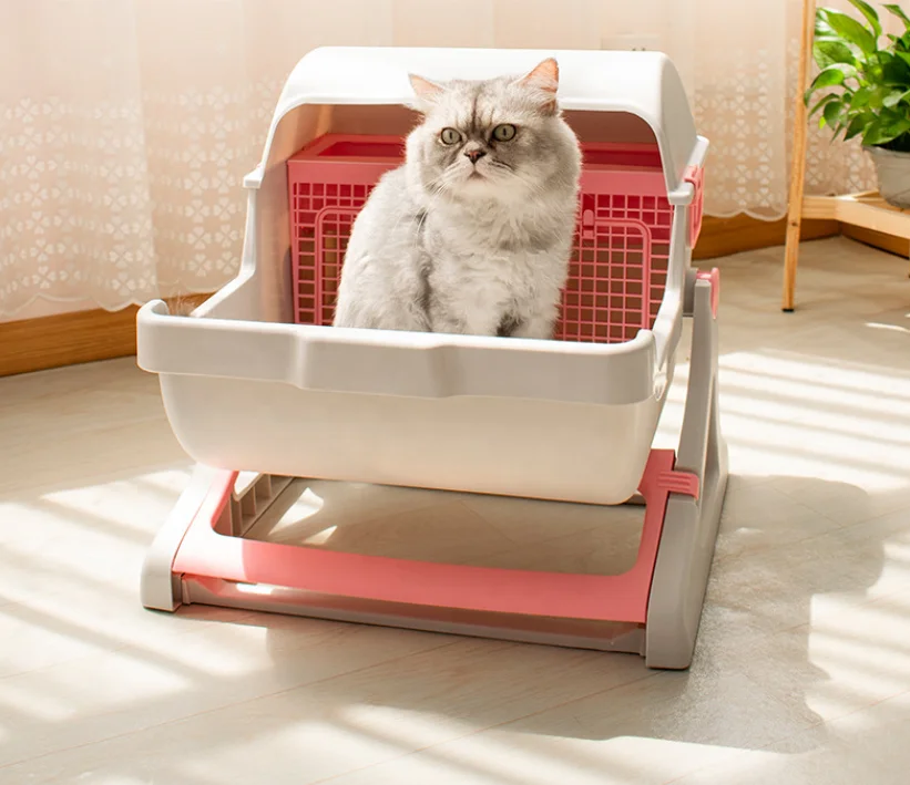 New Luxury Large Cat Litter Box Deodorizing Cat Indoor Automatic Cat Toilet