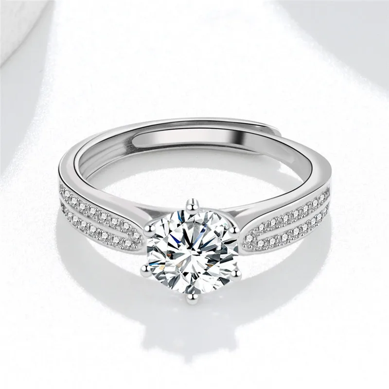 Yiwu Futian Market Directly Fashion Jewelry Gifts Multi Row Diamond Adjustable Ring for Ladies