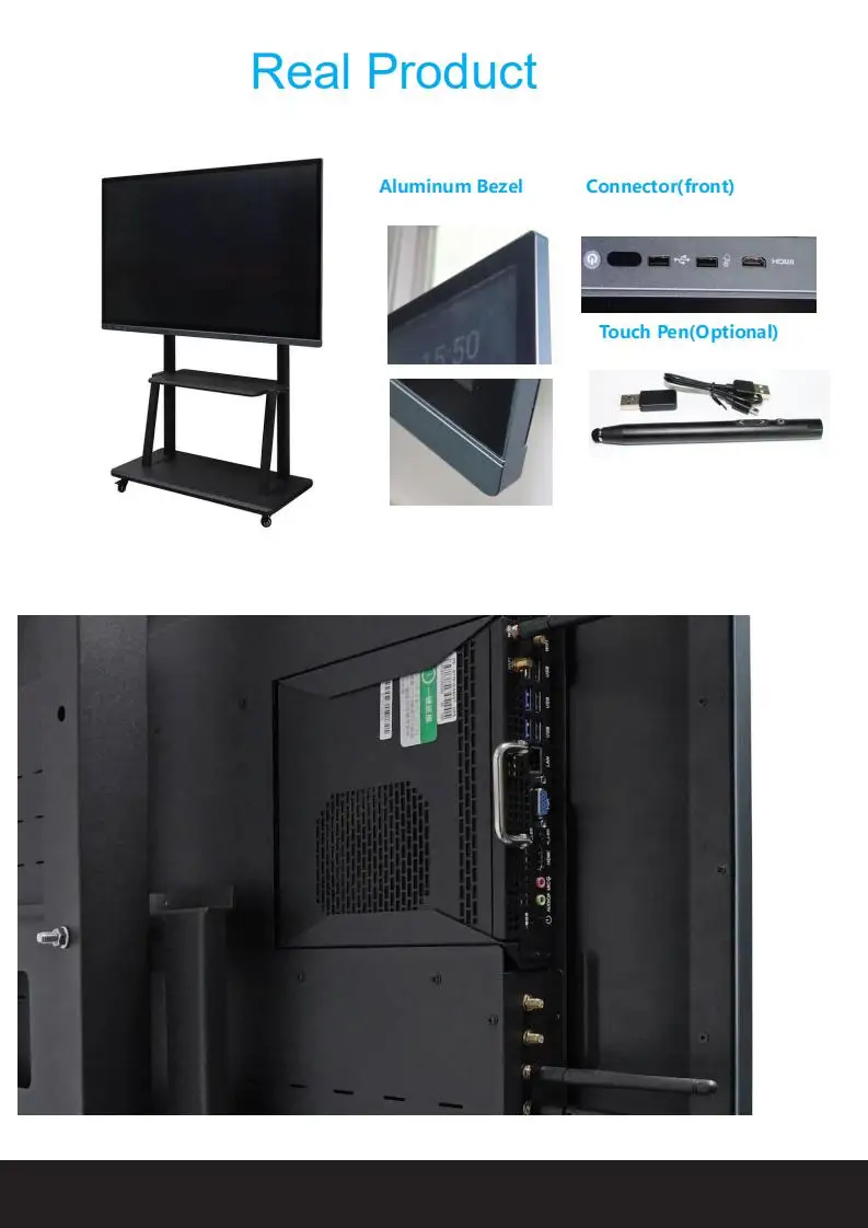 All in one pc digital display interactive whiteboard with projector