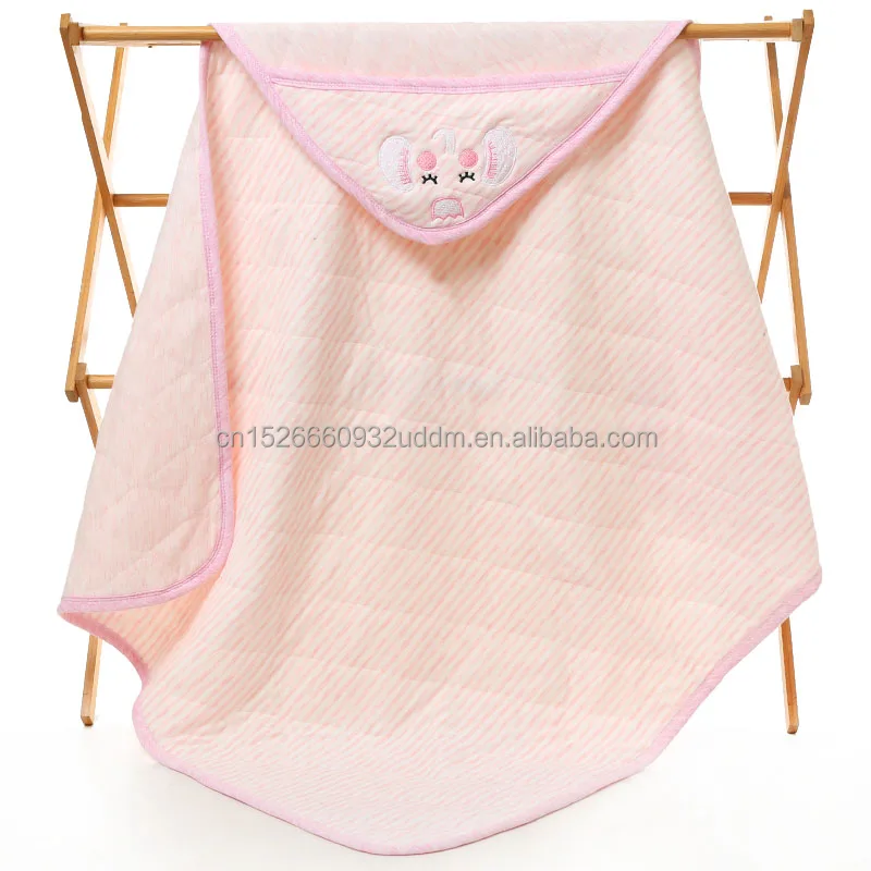 Factory wholesale cotton knitted baby blanket high-end durable cotton baby blanket cartoon custom baby blankets