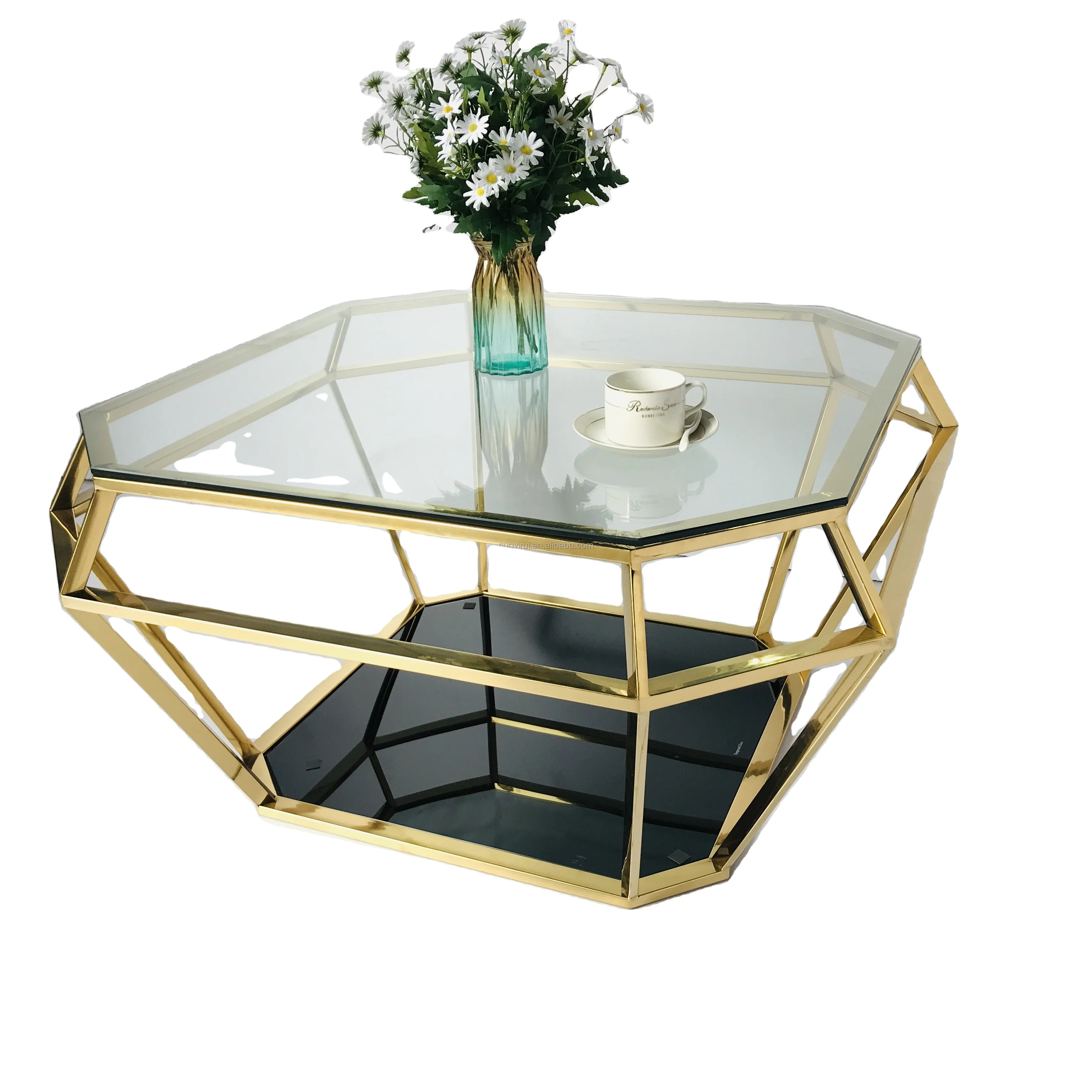 Newest Design Multi Function Table Fridge Smart Caffe Table Langfang Glass Nesting Coffee Table Elephant